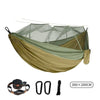 Double Camping Hammock with Mosquito Net 300×200cm Outdoor Nylon Anti-Rollover