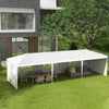 Garden Gazebo Marquee Party Tent Wedding Canopy Outdoor Green 9m x 3m White
