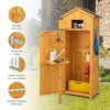 Outdoor Storage Shed Garden Tool Utility Cabinet Waterproof Asphalt Roof