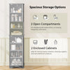 Bathroom Narrow Corner Floor Cabinet Storage Cabinet-Grey