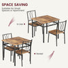 3PCS Dining Table Set Kitchen Table and Chairs for 2 Dining Room Table Brown🔥