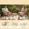 Outdoor PE Wicker Conversation Set with Cushions