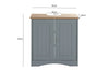 Under Sink Bathroom Cabinet Basin Storage Cupboard Vanity Unit Grey and Oak