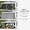 3 x 4m Aluminium Gazebo Marquee Canopy Pavilion Patio Party Tent