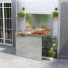 Galvanised Metal Rectangle Animal Food Feeding Bin Trough Tub Storage Container