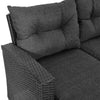 Garden Furniture Set Cambridge Rattan Corner Sofa Table Cushions Grey UK Stock