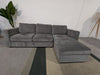 Dusk Soho Grey Chenille Right Hand Storage Chaise Sofa RRP £1859
