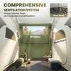 Inflatable Tent Tunnel Design Air Tent for 4 Person, Green