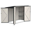 BIRCHTREE 4 x 8FT Bike Shed Metal Garden Shed Lockable Motorbike Bicycle Storage