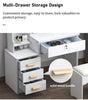 Dressing Table With Drawers Mirror Stool Set Makeup Desk Vanity Table Bedroom