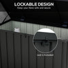 450L Outdoor Garden Storage Box with Wheels, Waterproof and Lockable