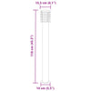 Outdoor Floor Lamp Black 110cm Stainless Steel