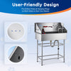 CO-Z 34" 860CM Pet Dog Cat Grooming Bath Tub Wash Station Stainless Steel Shower