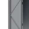 5x3ft Metal Galvanized Garden Shed Waterproof Outdoor Tools Storage Small House