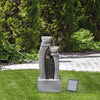 Garden Water Feature Outdoor Solar Powered LED Fountain 3-Tier Waterfall Teamson
