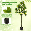 Artificial Lemon Tree 160cm Tall Fake Floor Plant Office Decor with Lemon Fruits