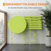 3PCS Dining Table Set Metal Table 2 Chairs Compact Space Saving Kitchen Bistro