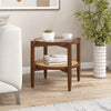 2-Tier Round Side End Table Sofa Beside Accent Coffee Table W/ Storage Shelf