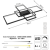 Pendant Lamp Ceiling Lights Room Chandelier Living Light Black Frame with Remote
