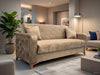 FREE DELIVERY Grey Chester Sofa Bed 3 Seater with 2 Cushions Brand New In Box