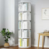 5 Tier Bookcase 360° Rotating Bookshelf Display Stackable Shelf Home Office Gift