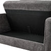 Modern Chenille Wingback Armchair Upholstered Accent Chair Single Sofa Wood Legs