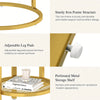 Nesting Coffee Tables Set of 2 Round Stacking Sofa Side Tables Bed/Living