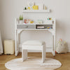 Kids Desk and Chair Set Study Desk Wooden Writing Table with Drawers Pen Holder