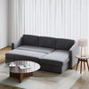 Grey Fabric L-Shaped Universal Corner Sofa Bed LEFT/RIGHT HAND wi Storage,Wheels