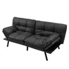 2 Seat Convertible Loveseat Sofa Bed Memory Foam Sleeper Couch 3-level Adjust