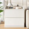 Modern Nightstand with 2 Drawer Bed Side End Table for Bedroom Living Room