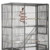 175cm Extra Large Bird Cage Rolling Metal Parrot Cage Pet Cage with Stand