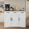 Sideboard Kitchen Cabinet with 3 Drawers and 3 Doors Wooden Storage Cupboard Lxg