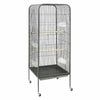 Rolling Large Bird Cage Metal Parrot Lovebird Canary Finch Aviary Budgie w/Stand