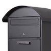 Black Parcel Delivery Box Extra Large Metal Lockable Outdoor Package Drop Box