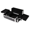 Rolling Makeup Train Case 4 in 1 Cosmetic Trolley Case on Wheels Beauty Storage