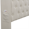 OTTOMAN STORAGE UPHOLSTERED KING BED FRAME WITH HEADBOARD STORAGE, LED & USB