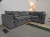 Dusk Boston Grey Velvet Small Right Hand L-Shape Sofa RRP £1929