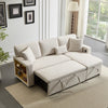 Corner Sofa Bed 3 Seater Sofa with Storage & Bed Function for Small Space, Beige