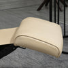 Manual Recliner Swivel Reclining Chair with Footrest Armrests Cream