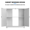 Bathroom Sink Cabinet Under Basin Unit Cupboard 2 Door Storage Furniture White