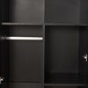 2 Door 2 Drawer Wardrobe with Shelf Hanging Rail Clothes Storage Cupboards Unit