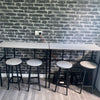 6 Piece Industrial Bar Table Set 2 Kitchen Breakfast Table 4 Stools Grey Compact