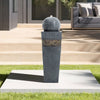 Electric Water Feature Outdoor Garden Fountain Rotating Ball LED Lights Statue