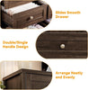 Wooden Dresser with 12 Drawer Chest of Drawer for Living Room Bedroom TV Stand