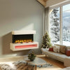 Wall Mounted Electric Fire with Log & Crystal Fuel Bed – Endeavour Fires Fenwick