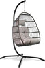 Hanging Swing Chair Outdoor Swing Garden Patio Hanging Wicker Hammock Pod Chair