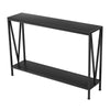 2 Tier Narrow Console Table, Behind Sofa Table for Living Room Hallway Office