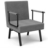 Upholstered 1 Seater Folding Fabric Sofa Bed Sleeper Couch Sofabed Settee Yyhhag