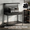 110 cm Workbench with Pegboard and LED Light, 272 kg Load Capacity